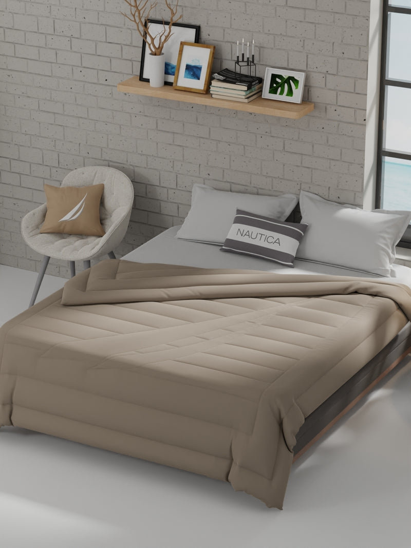 Ultra Soft Luxurious Comforter For All Weather <small> (solid-khaki)</small>