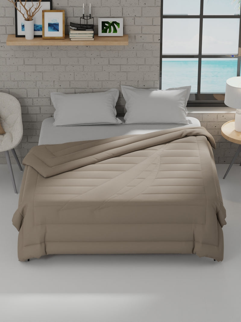 Ultra Soft Luxurious Comforter For All Weather <small> (solid-khaki)</small>
