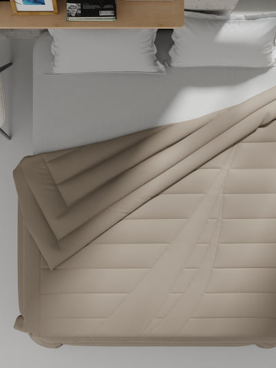 Ultra Soft Luxurious Comforter For All Weather <small> (solid-khaki)</small>