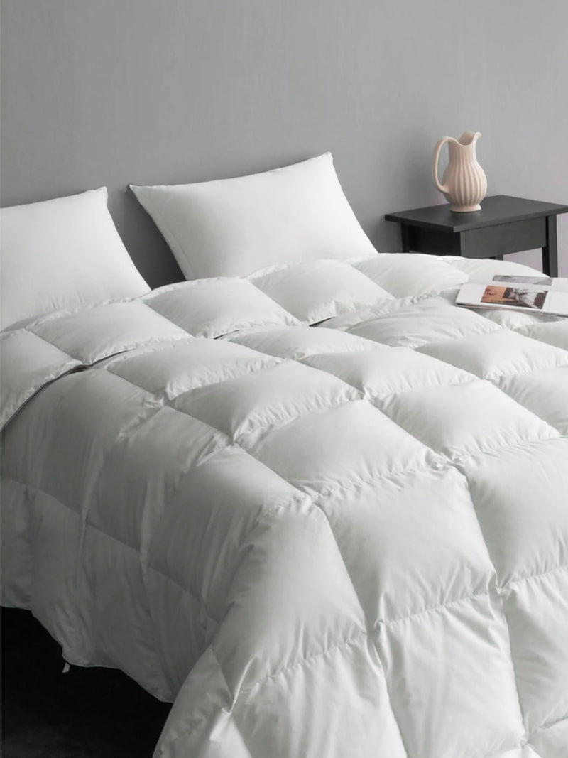 Super Soft Microfiber Double Comforter For All Weather <small> (solid-white)</small>