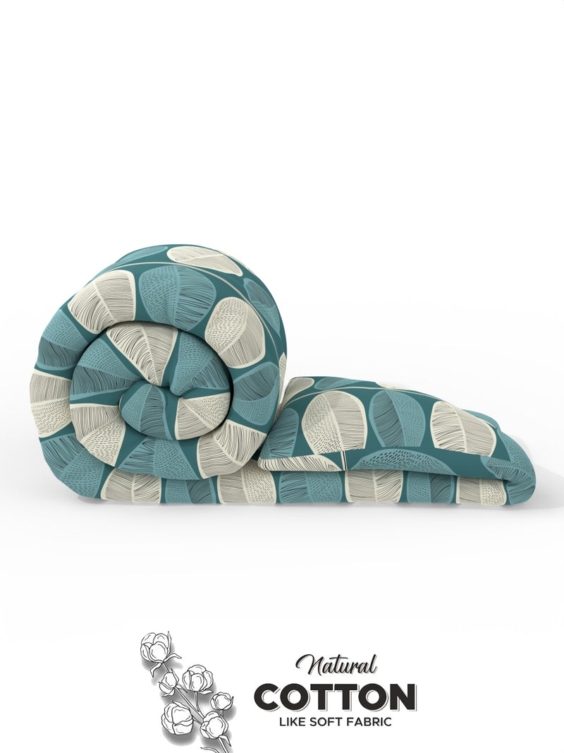 Super Soft Microfiber Double Comforter For All Weather <small> (floral-teal)</small>