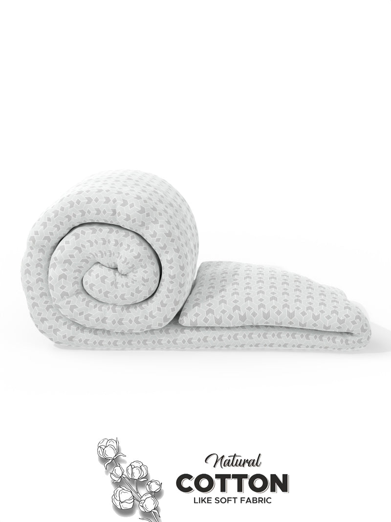 Super Soft Microfiber Double Comforter For All Weather <small> (geometric-grey)</small>