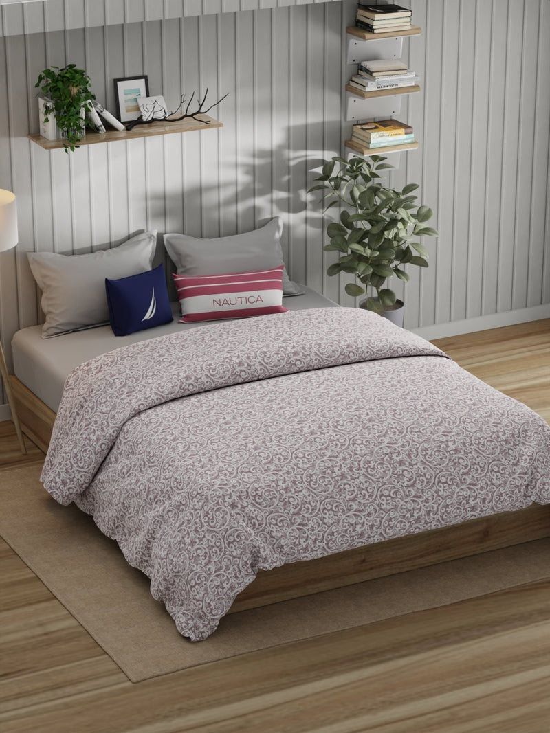 Super Fine 100% Egyptian Satin Cotton Comforter For All Weather <small> (ornamental-pink)</small>