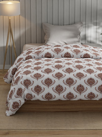 Super Fine 100% Egyptian Satin Cotton Comforter For All Weather <small> (ornamental-pink)</small>