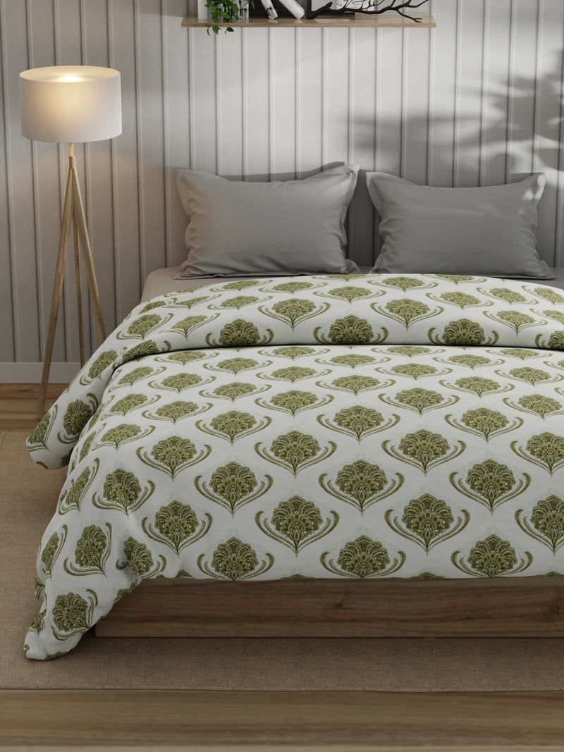 Super Fine 100% Egyptian Satin Cotton Comforter For All Weather <small> (ornamental-sage)</small>
