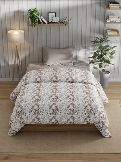 Super Fine 100% Egyptian Satin Cotton Comforter For All Weather <small> (floral-multi)</small>