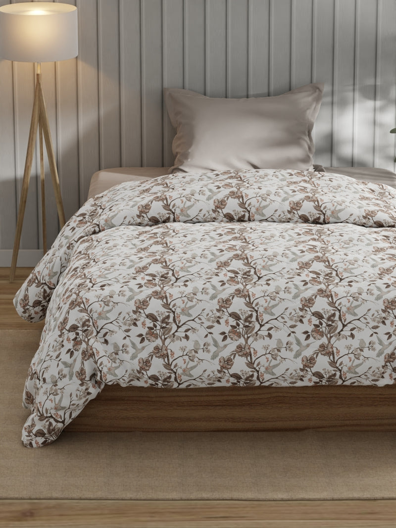Super Fine 100% Egyptian Satin Cotton Comforter For All Weather <small> (floral-multi)</small>