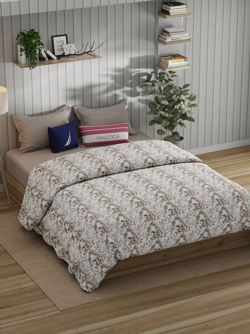 Super Fine 100% Egyptian Satin Cotton Comforter For All Weather <small> (floral-multi)</small>