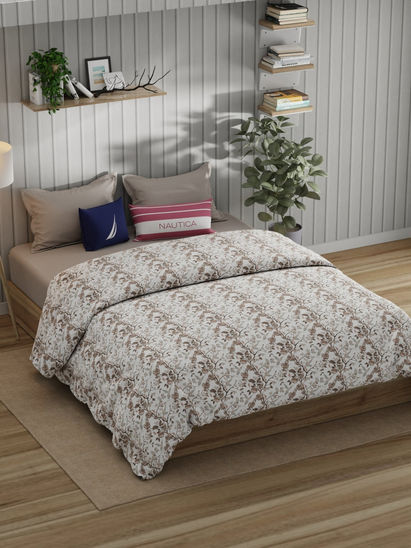 Super Fine 100% Egyptian Satin Cotton Comforter For All Weather <small> (floral-multi)</small>