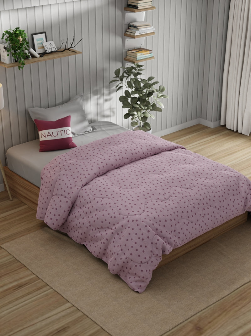 Super Fine 100% Egyptian Satin Cotton Comforter For All Weather <small> (geometric-pink)</small>