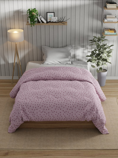 Super Fine 100% Egyptian Satin Cotton Comforter For All Weather <small> (geometric-pink)</small>