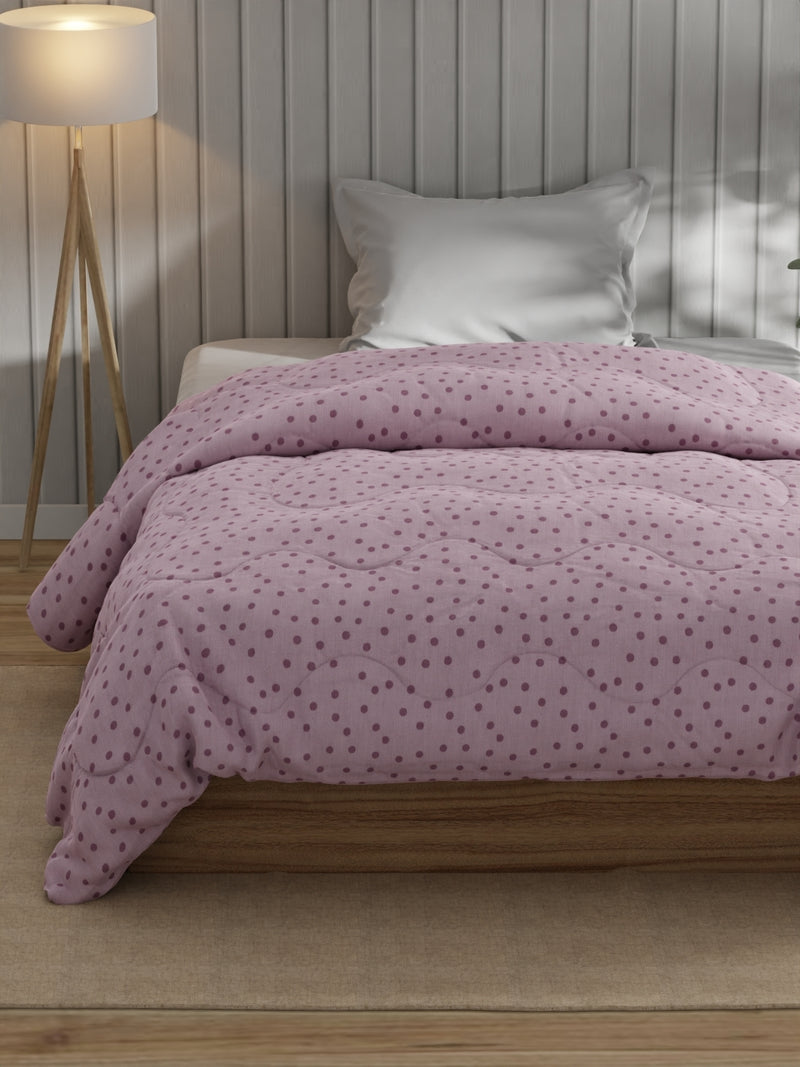 Super Fine 100% Egyptian Satin Cotton Comforter For All Weather <small> (geometric-pink)</small>