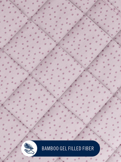 Super Fine 100% Egyptian Satin Cotton Comforter For All Weather <small> (geometric-pink)</small>