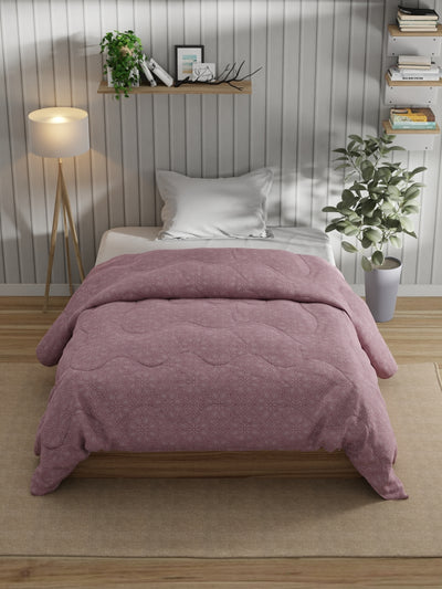 Super Fine 100% Egyptian Satin Cotton Comforter For All Weather <small> (floral-pink)</small>
