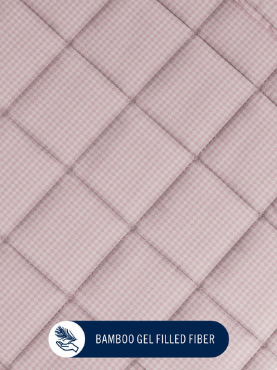 Super Fine 100% Egyptian Satin Cotton Comforter For All Weather <small> (geometric-lavender)</small>