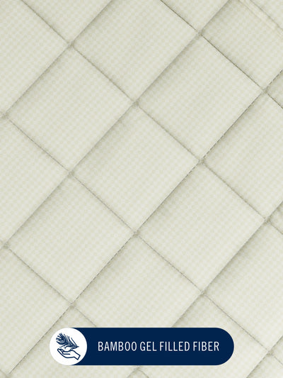 Super Fine 100% Egyptian Satin Cotton Comforter For All Weather <small> (geometric-lt.sage)</small>