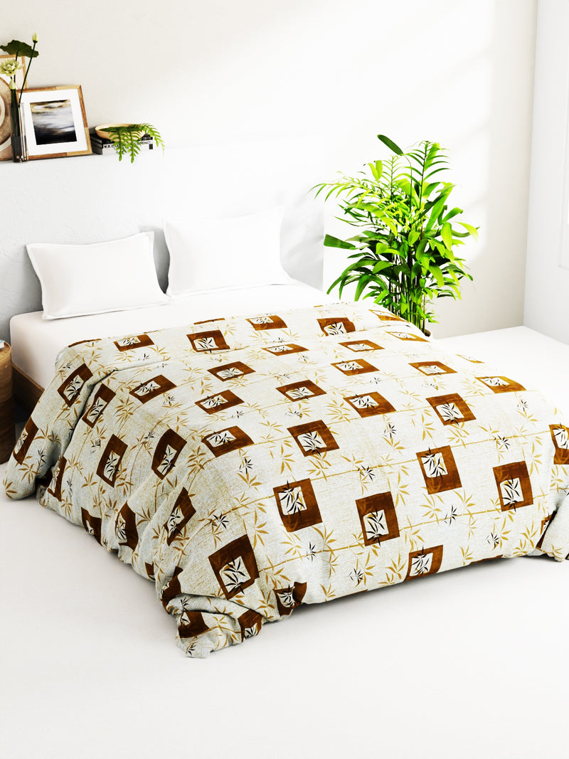 Super Soft 100% Natural Cotton Fabric Comforter For All Weather <small> (geometric-sage)</small>