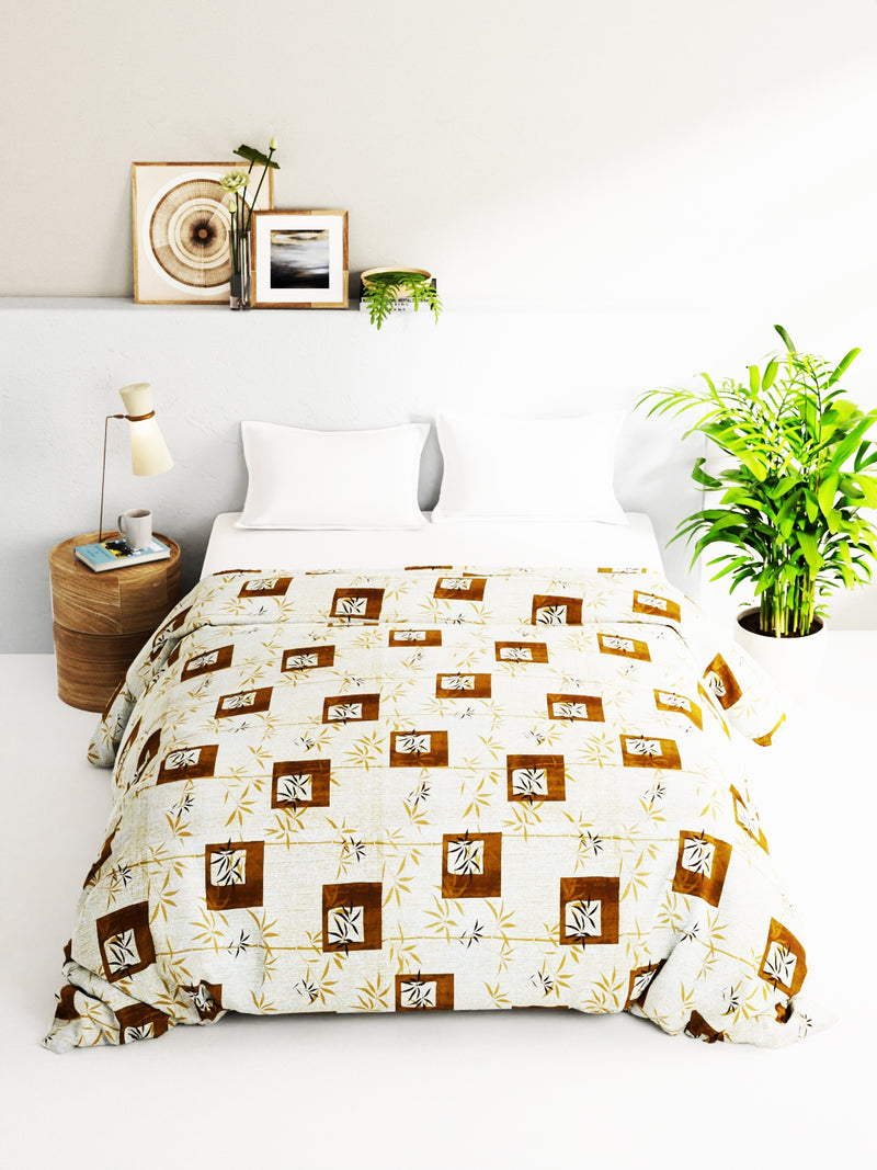 Super Soft 100% Natural Cotton Fabric Comforter For All Weather <small> (geometric-sage)</small>