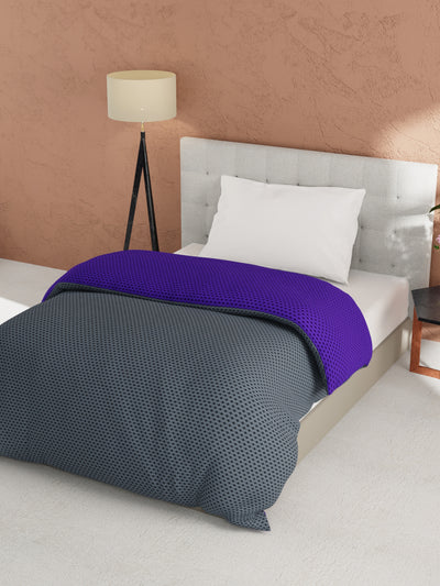 Ultra Soft Microfiber Reversible Comforter For All Weather <small> (reversible-blue/yellow)</small>