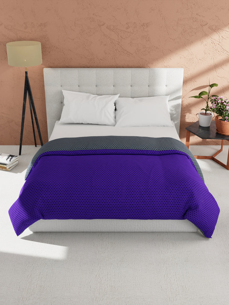 Ultra Soft Microfiber Reversible Comforter For All Weather <small> (reversible-blue/yellow)</small>