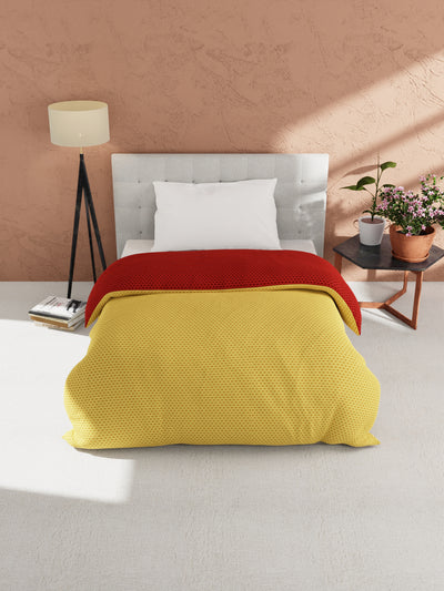 Ultra Soft Microfiber Reversible Comforter For All Weather <small> (reversible-blue/yellow)</small>