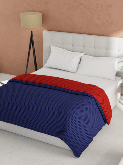 Ultra Soft Microfiber Reversible Comforter For All Weather <small> (reversible-blue/yellow)</small>