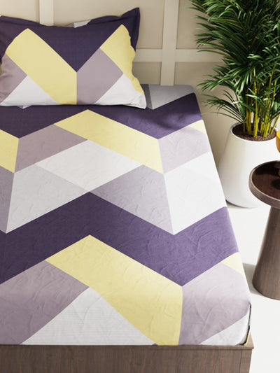 Extra Smooth Micro 2 Single Bedsheet With 2 Pillow Cover <small> (geometric-mutli)</small>