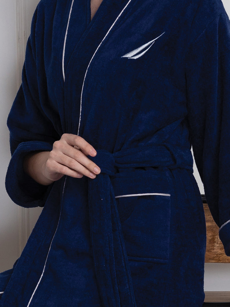 Luxurious Ultra Soft Bath Robe <small> (solid-navy)</small>