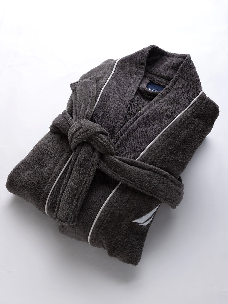 Luxurious Ultra Soft Bath Robe <small> (solid-dark grey)</small>