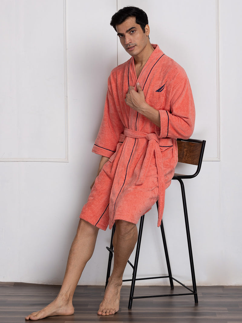 Luxurious Ultra Soft Bath Robe <small> (solid-coral)</small>