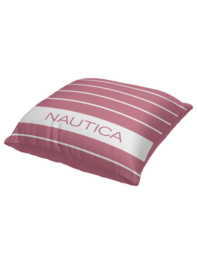 Premium Cotton Printed Cushion Covers <small> (stripe-dullpink/burgundy)</small>
