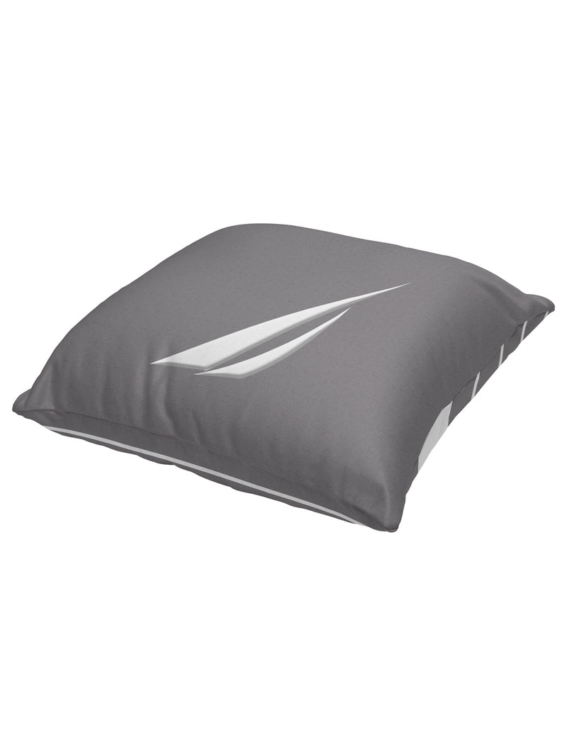 Premium Cotton Printed Cushion Covers <small> (stripe-grape/grey)</small>