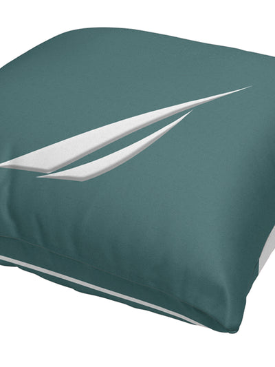 Premium Cotton Printed Cushion Covers <small> (stripe-forestgreen/grey)</small>