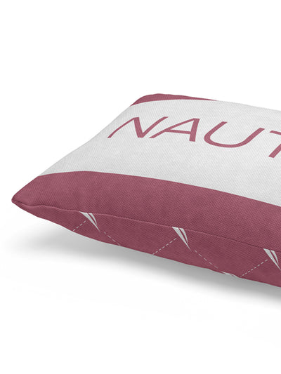 Premium Cotton Printed Cushion Covers <small> (stripe-dullpink/grape)</small>
