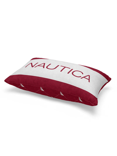 Premium Cotton Printed Cushion Covers <small> (stripe-burgundy/grape)</small>