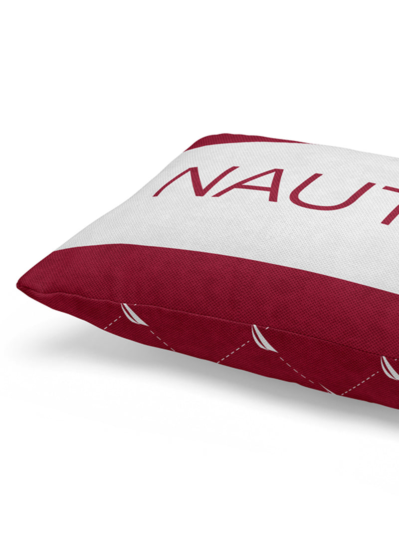 Premium Cotton Printed Cushion Covers <small> (stripe-burgundy/grape)</small>