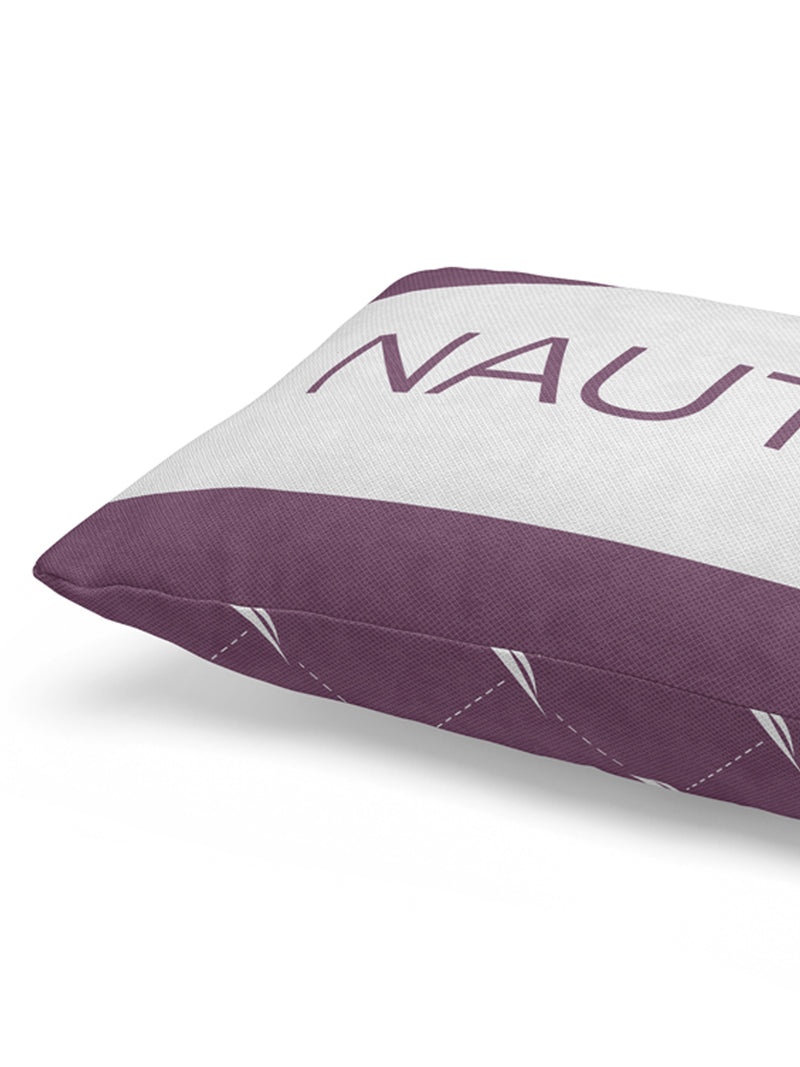 Premium Cotton Printed Cushion Covers <small> (stripe-grape/navy)</small>