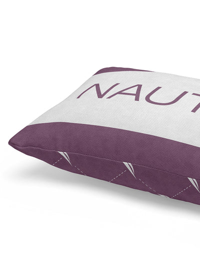 Premium Cotton Printed Cushion Covers <small> (stripe-grape/coral)</small>
