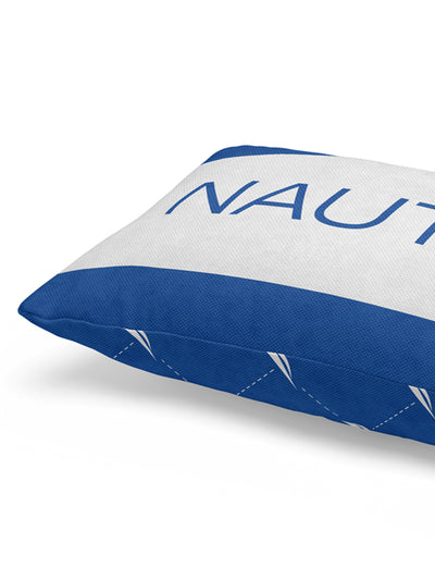 Premium Cotton Printed Cushion Covers <small> (stripe-blue/coral)</small>