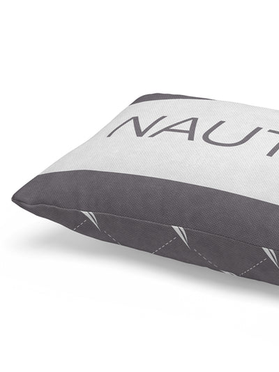 Premium Cotton Printed Cushion Covers <small> (stripe-grey/coral)</small>