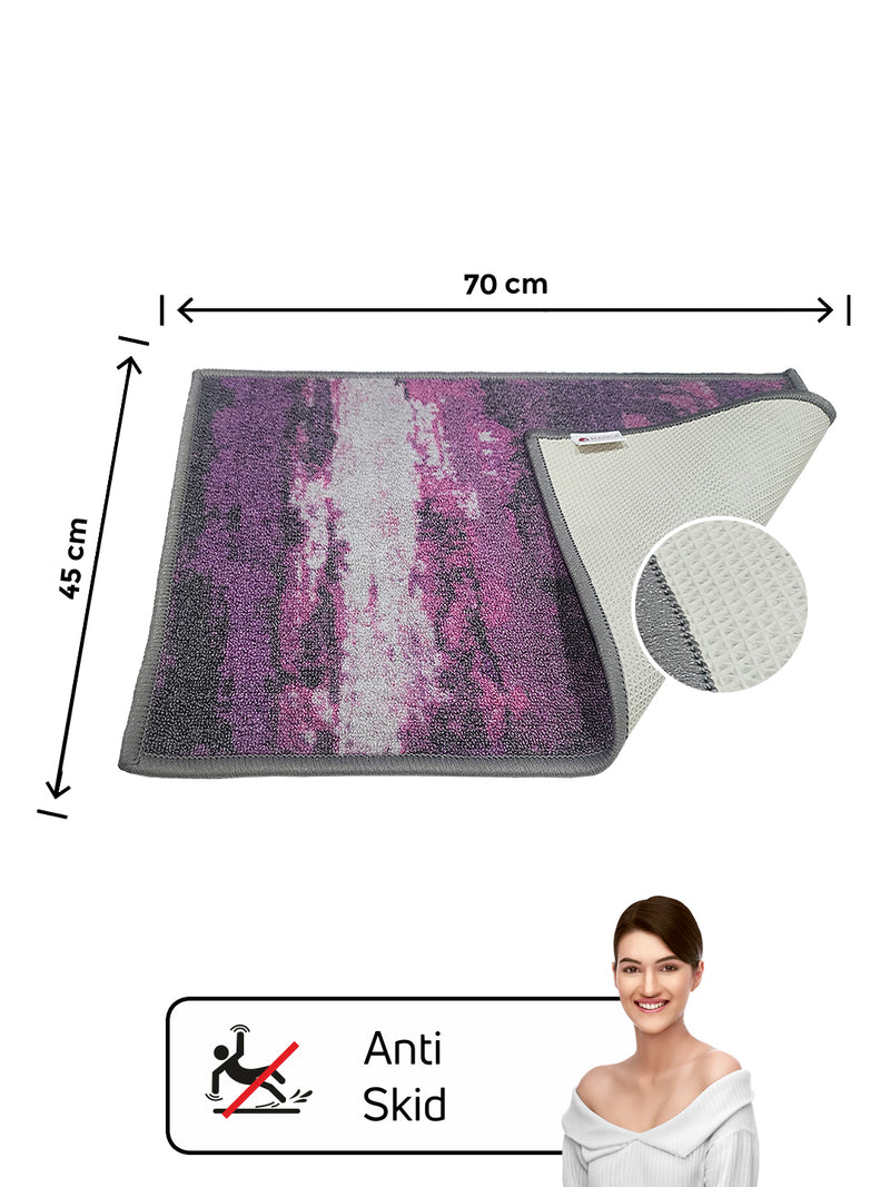 Highly Durable Anti Slip Door Mat <small> (abstract-purple/grey)</small>