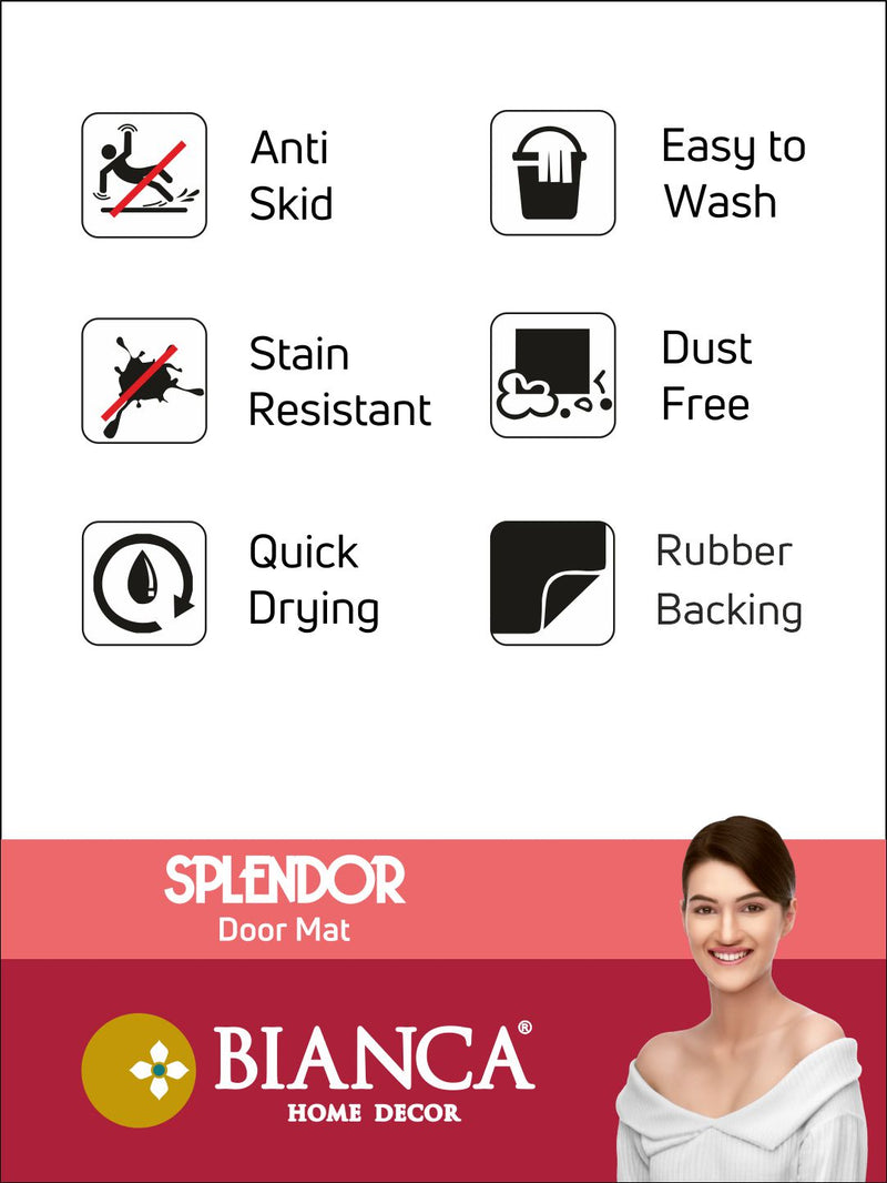 Highly Durable Anti Slip Door Mat <small> (abstract-purple/grey)</small>