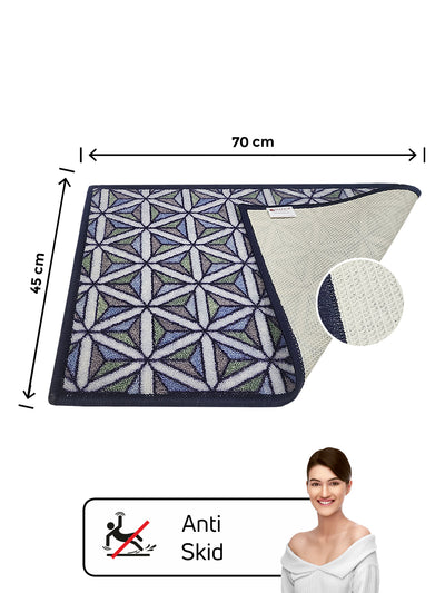 Highly Durable Anti Slip Door Mat <small> (geometric-lt.green)</small>