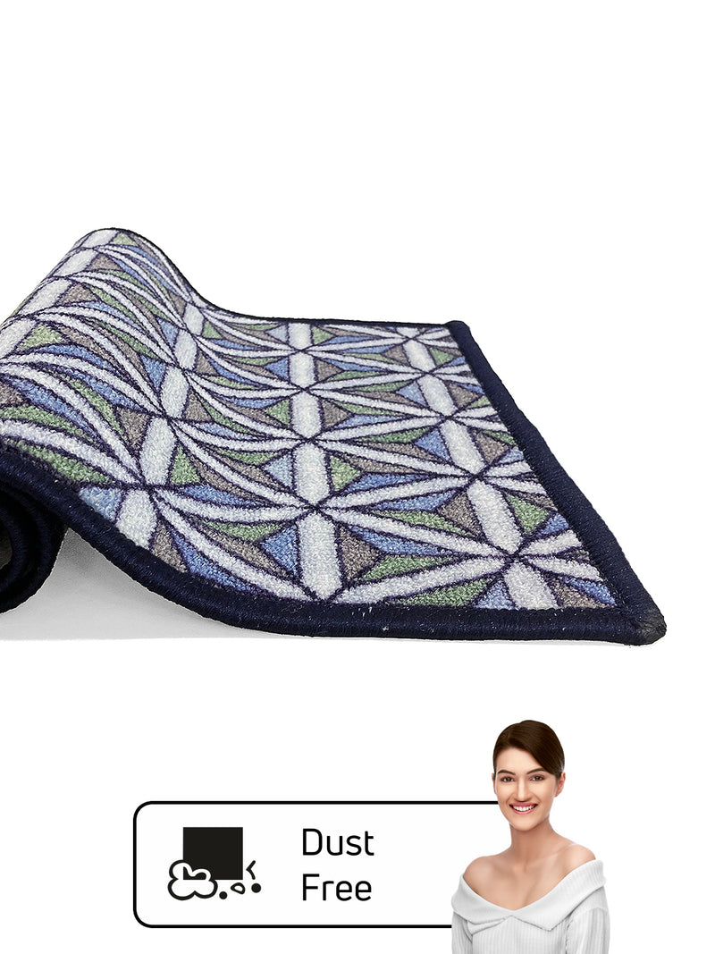 Highly Durable Anti Slip Door Mat <small> (geometric-lt.green)</small>