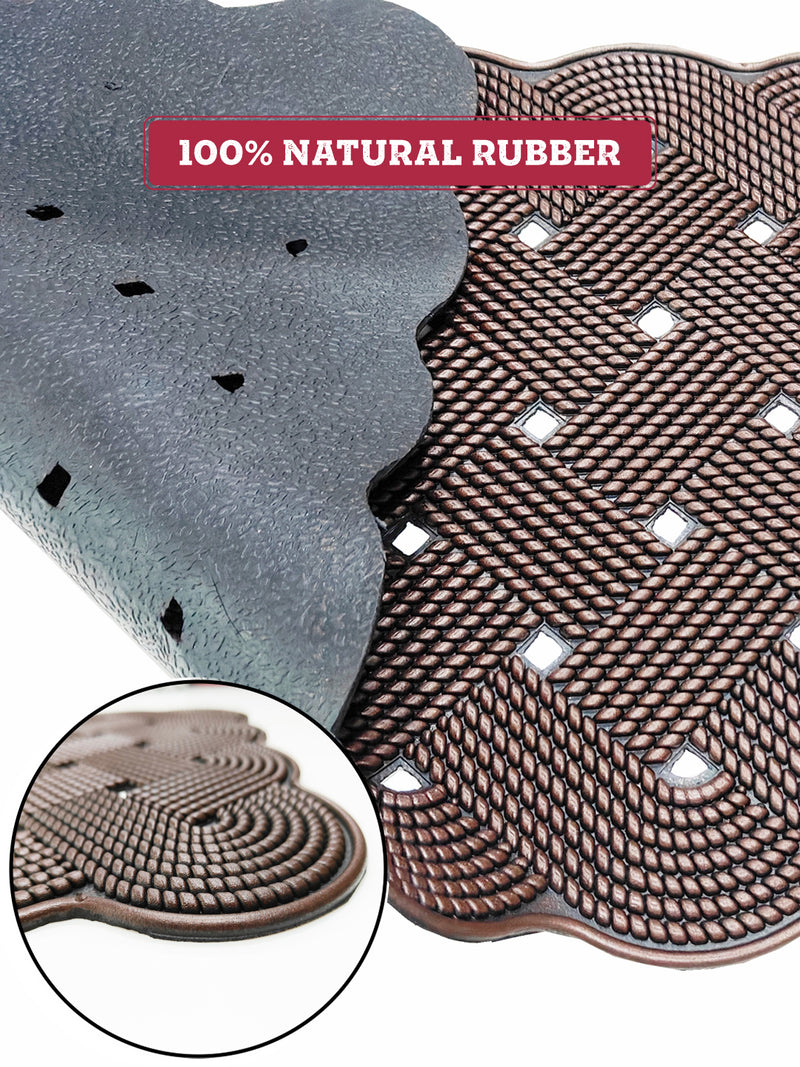 Multipurpose Rubber Mat – Anti-Skid, Waterproof <small> (abstract-brown)</small>