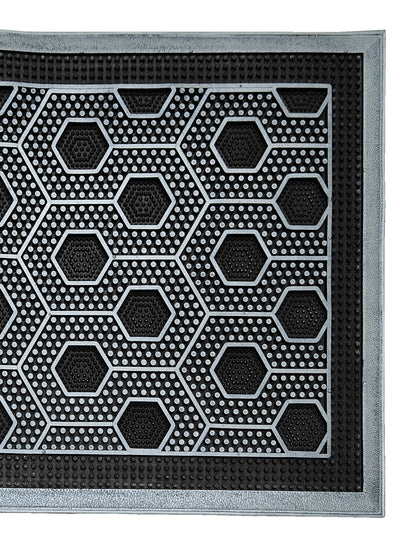 Multipurpose Rubber Mat – Anti-Skid, Waterproof <small> (abstract-silver)</small>