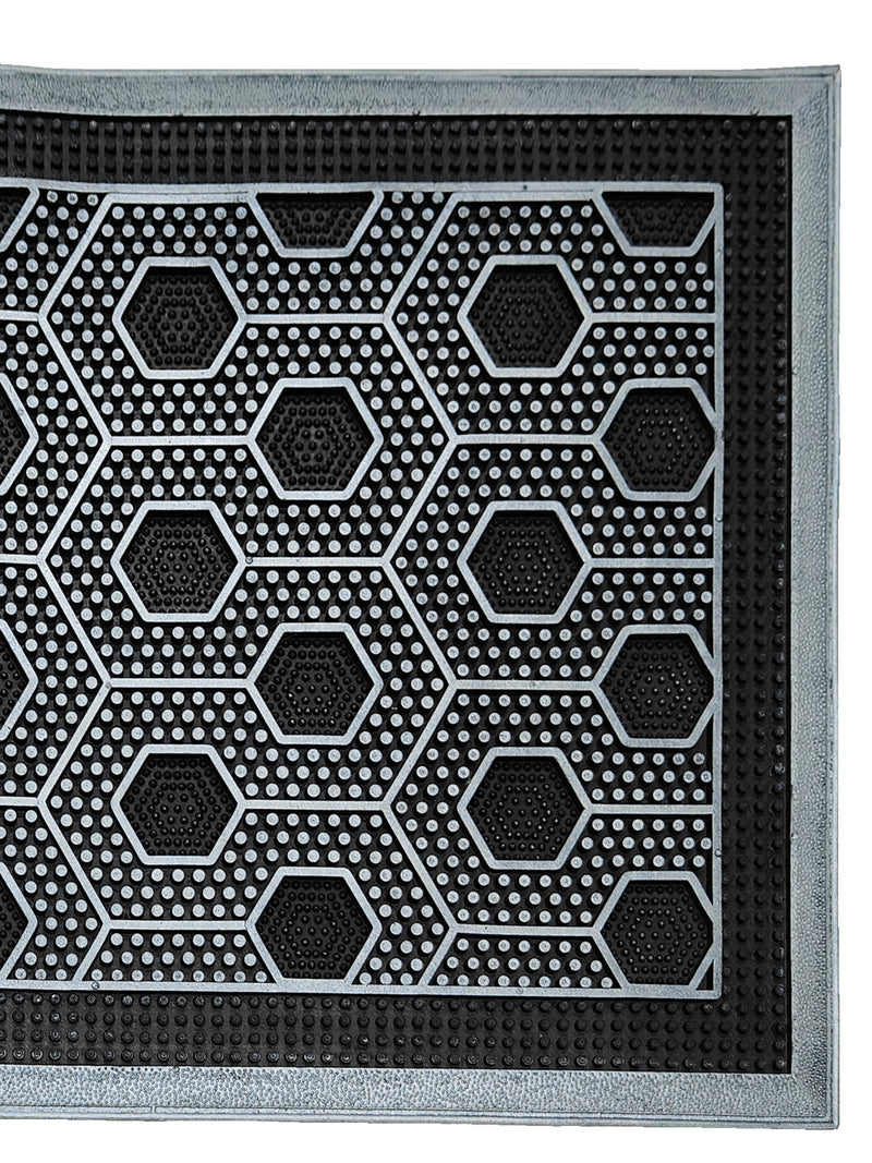Multipurpose Rubber Mat – Anti-Skid, Waterproof <small> (abstract-silver)</small>