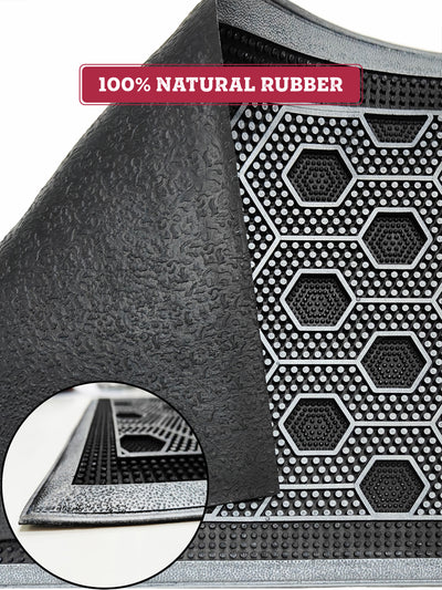 Multipurpose Rubber Mat – Anti-Skid, Waterproof <small> (abstract-silver)</small>