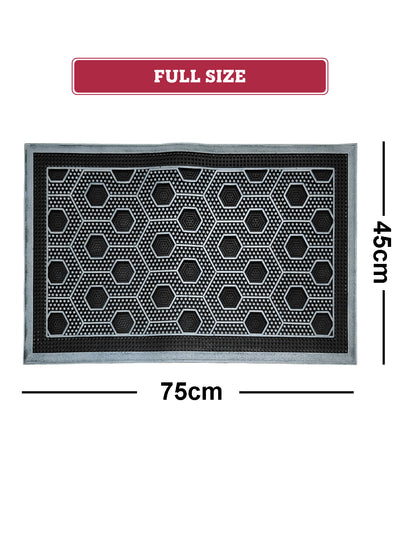 Multipurpose Rubber Mat – Anti-Skid, Waterproof <small> (abstract-silver)</small>