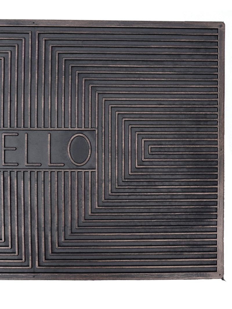Multipurpose Rubber Mat – Anti-Skid, Waterproof <small> (abstract-rosegold)</small>
